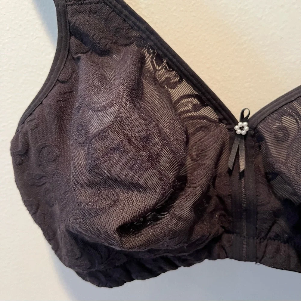 Lunaire Black Versailles Wire-Free Seamless Bra